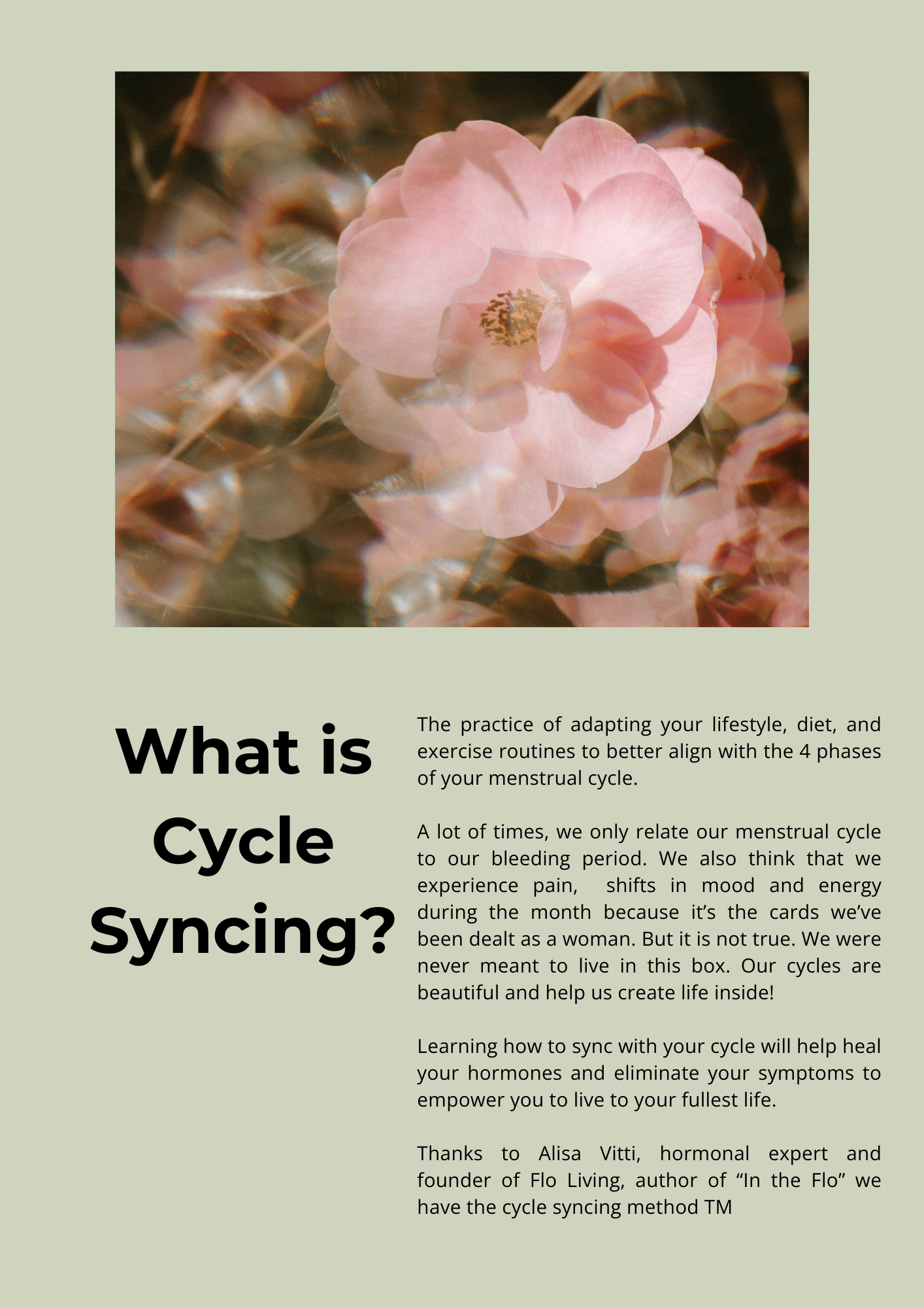 Cycle Syncing Guide with Emma Cooper – thesageway